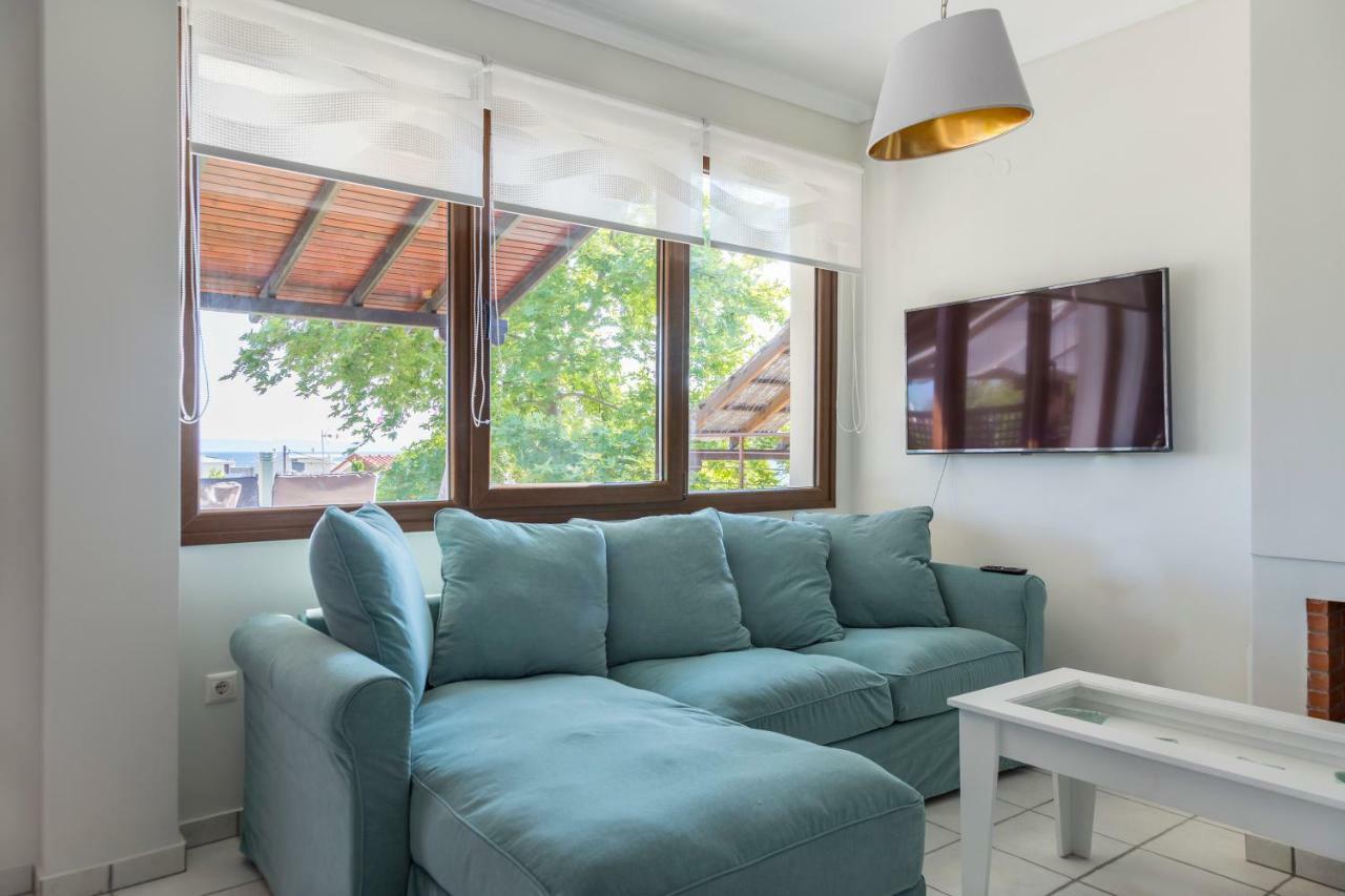 Villa Kristin 2 - 2Min Walk To Great Sandy, Shallow Beach Nikiti  Ngoại thất bức ảnh
